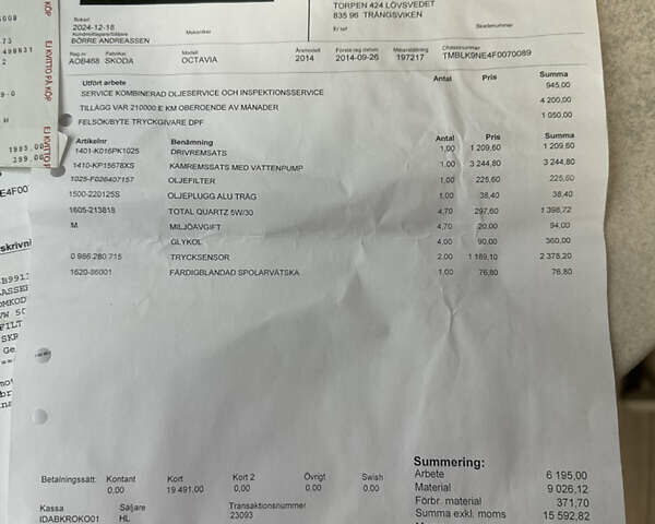 Білий Шкода Octavia Scout, об'ємом двигуна 2 л та пробігом 203 тис. км за 14995 $, фото 101 на Automoto.ua