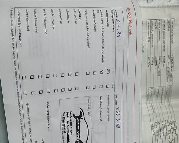 Серый Шкода Октавия Скаут, объемом двигателя 2 л и пробегом 244 тыс. км за 9900 $, фото 17 на Automoto.ua