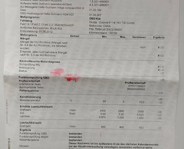 Белый Шкода Октавия, объемом двигателя 0 л и пробегом 155 тыс. км за 8399 $, фото 14 на Automoto.ua