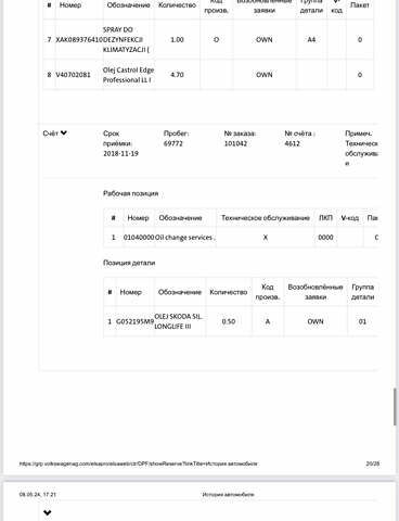 Белый Шкода Октавия, объемом двигателя 2 л и пробегом 226 тыс. км за 16950 $, фото 48 на Automoto.ua