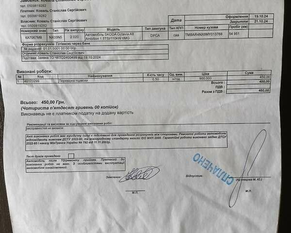 Белый Шкода Октавия, объемом двигателя 1.5 л и пробегом 67 тыс. км за 21500 $, фото 43 на Automoto.ua