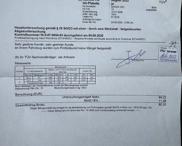 Бежевый Шкода Октавия, объемом двигателя 1.6 л и пробегом 223 тыс. км за 7700 $, фото 44 на Automoto.ua