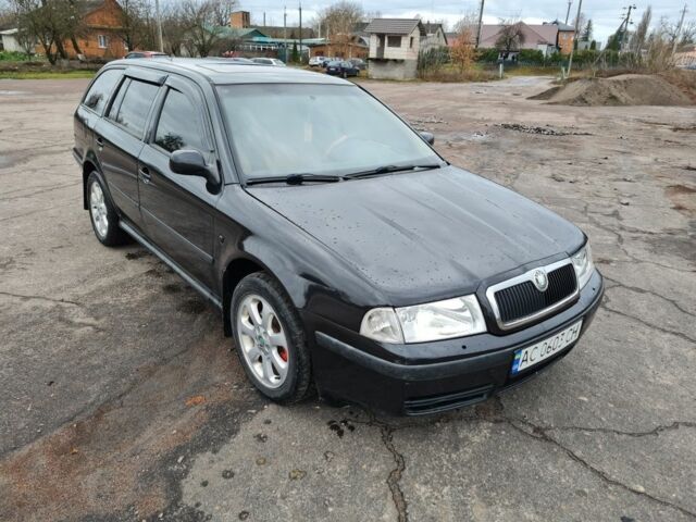 Черный Шкода Октавия, объемом двигателя 1.8 л и пробегом 370 тыс. км за 3500 $, фото 2 на Automoto.ua