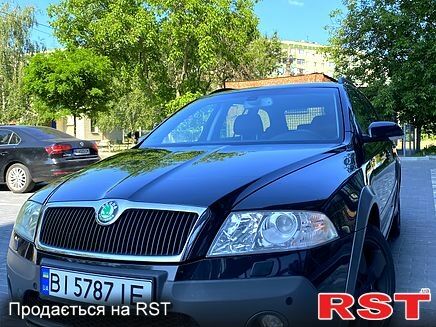 Черный Шкода Октавия, объемом двигателя 2 л и пробегом 239 тыс. км за 6650 $, фото 1 на Automoto.ua
