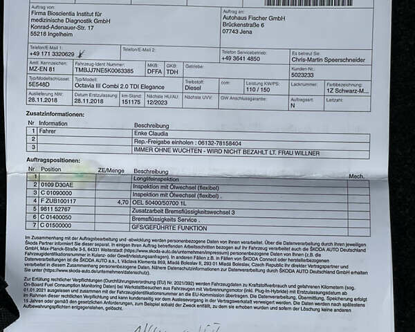 Черный Шкода Октавия, объемом двигателя 1.97 л и пробегом 199 тыс. км за 16700 $, фото 57 на Automoto.ua