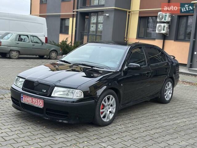Черный Шкода Октавия, объемом двигателя 1.8 л и пробегом 164 тыс. км за 7500 $, фото 1 на Automoto.ua