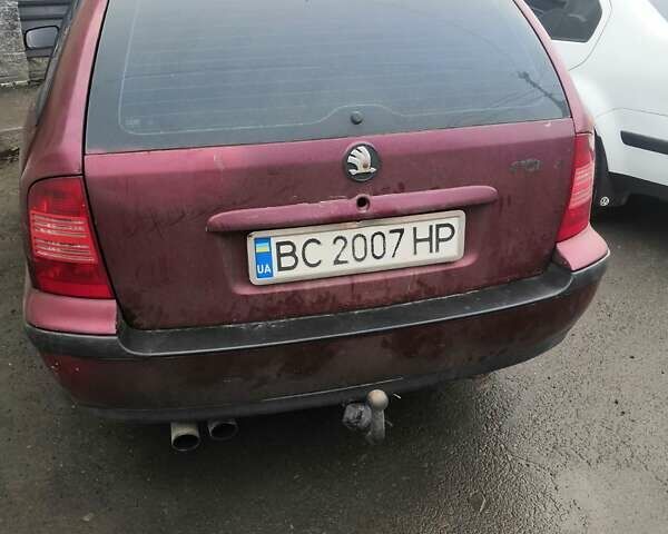 Красный Шкода Октавия, объемом двигателя 1.9 л и пробегом 366 тыс. км за 2499 $, фото 1 на Automoto.ua