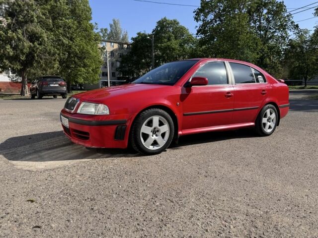 Красный Шкода Октавия, объемом двигателя 1.8 л и пробегом 159 тыс. км за 5990 $, фото 1 на Automoto.ua