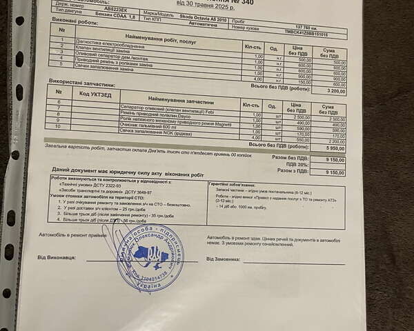 Красный Шкода Октавия, объемом двигателя 1.8 л и пробегом 143 тыс. км за 8000 $, фото 45 на Automoto.ua