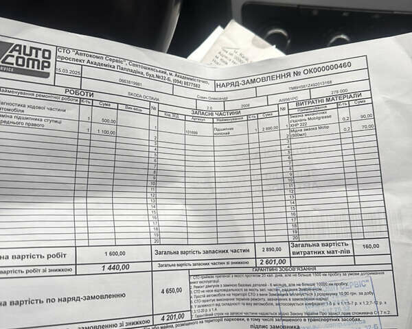 Серый Шкода Октавия, объемом двигателя 1.9 л и пробегом 287 тыс. км за 9000 $, фото 18 на Automoto.ua