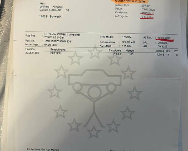 Серый Шкода Октавия, объемом двигателя 1.6 л и пробегом 181 тыс. км за 8999 $, фото 64 на Automoto.ua