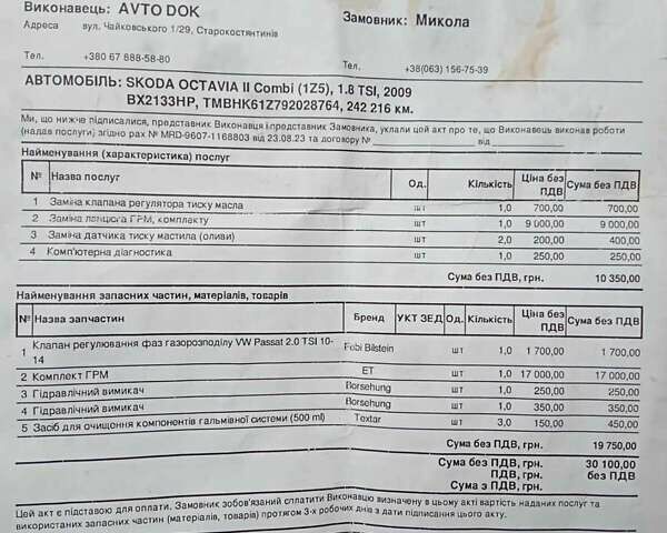 Сірий Шкода Октавія, об'ємом двигуна 1.8 л та пробігом 244 тис. км за 5940 $, фото 65 на Automoto.ua