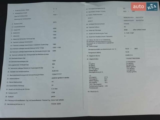 Серый Шкода Октавия, объемом двигателя 1.8 л и пробегом 203 тыс. км за 7399 $, фото 64 на Automoto.ua