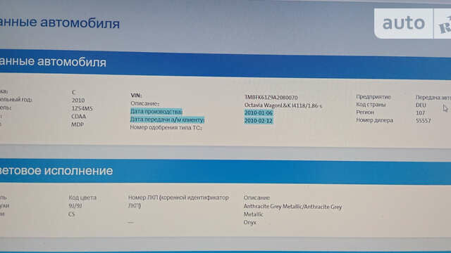 Сірий Шкода Октавія, об'ємом двигуна 1.8 л та пробігом 208 тис. км за 7499 $, фото 25 на Automoto.ua