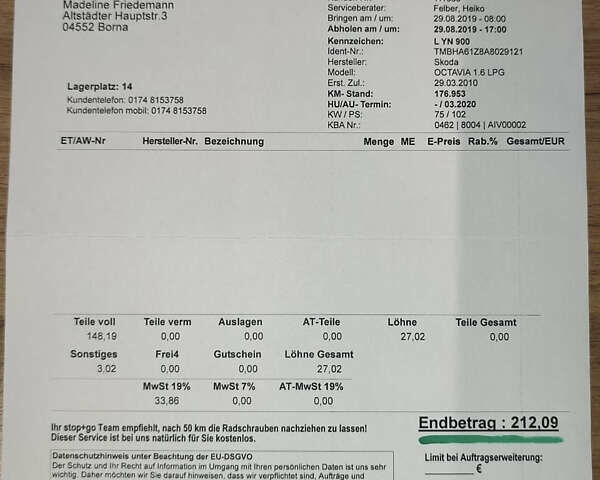 Серый Шкода Октавия, объемом двигателя 1.6 л и пробегом 229 тыс. км за 9499 $, фото 55 на Automoto.ua