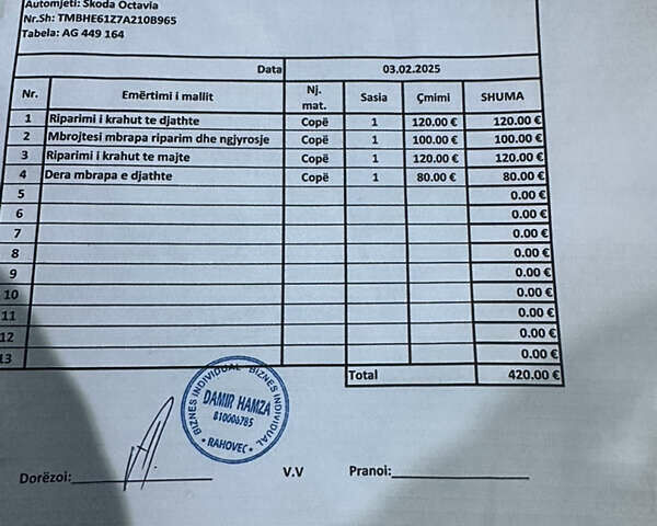 Серый Шкода Октавия, объемом двигателя 1.99 л и пробегом 303 тыс. км за 9500 $, фото 36 на Automoto.ua