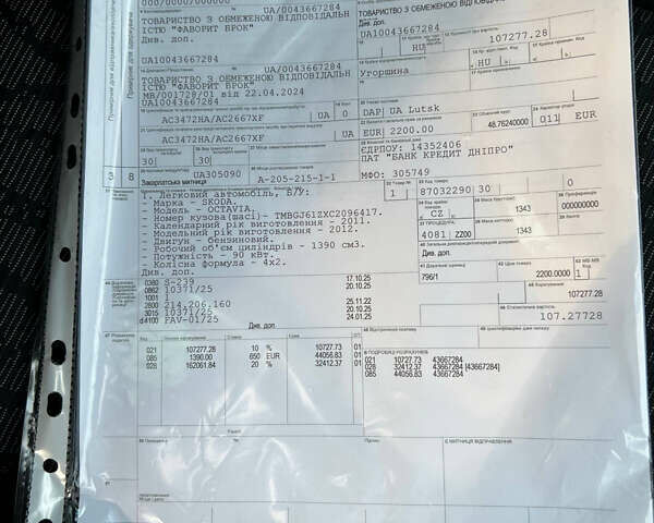 Серый Шкода Октавия, объемом двигателя 1.4 л и пробегом 257 тыс. км за 7450 $, фото 27 на Automoto.ua