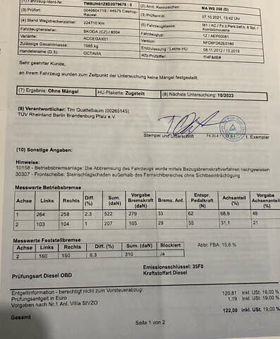 Серый Шкода Октавия, объемом двигателя 1.97 л и пробегом 282 тыс. км за 11700 $, фото 94 на Automoto.ua