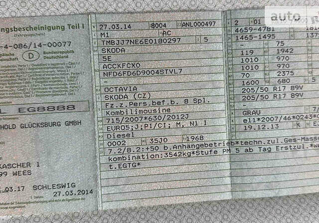 Сірий Шкода Октавія, об'ємом двигуна 2 л та пробігом 242 тис. км за 12699 $, фото 27 на Automoto.ua
