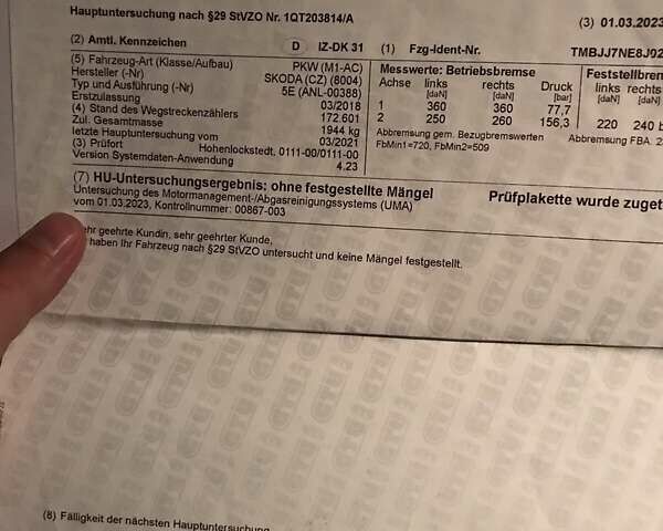 Серый Шкода Октавия, объемом двигателя 1.97 л и пробегом 186 тыс. км за 16500 $, фото 25 на Automoto.ua