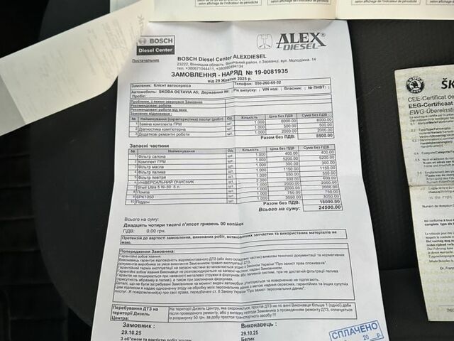 Серый Шкода Октавия, объемом двигателя 1.9 л и пробегом 257 тыс. км за 3600 $, фото 23 на Automoto.ua