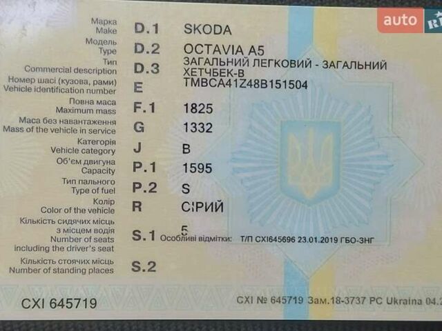 Серый Шкода Октавия, объемом двигателя 1.6 л и пробегом 335 тыс. км за 4850 $, фото 88 на Automoto.ua
