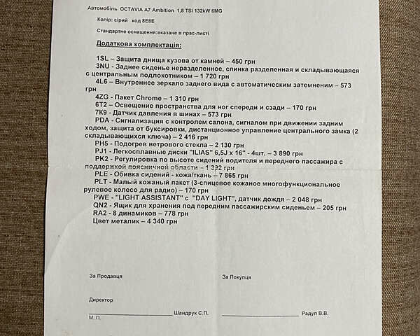 Сірий Шкода Октавія, об'ємом двигуна 1.8 л та пробігом 179 тис. км за 10300 $, фото 21 на Automoto.ua