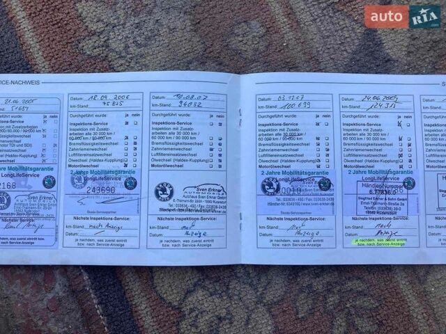 Синий Шкода Октавия, объемом двигателя 1.9 л и пробегом 444 тыс. км за 4900 $, фото 5 на Automoto.ua