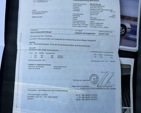 Синий Шкода Октавия, объемом двигателя 1.6 л и пробегом 194 тыс. км за 5350 $, фото 70 на Automoto.ua