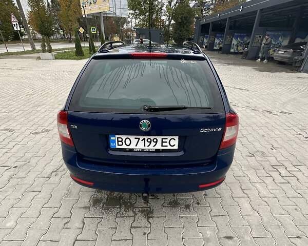 Шкода Октавия 2012 в Тернополе на Automoto.ua Синий Шкода Октавия, объемом двигателя 1.6 л и пробегом 287 тыс. км за 8100 $, фото 3 на Automoto.ua