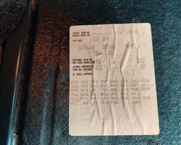 Синий Шкода Октавия, объемом двигателя 1.6 л и пробегом 147 тыс. км за 5150 $, фото 32 на Automoto.ua