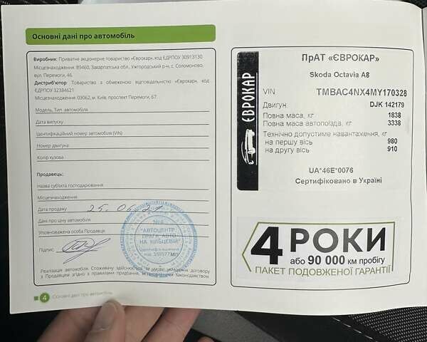 Синій Шкода Октавія, об'ємом двигуна 1.4 л та пробігом 82 тис. км за 21586 $, фото 2 на Automoto.ua