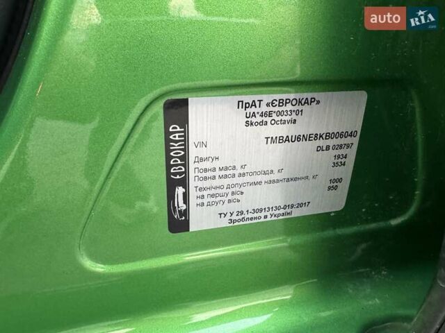 Зеленый Шкода Октавия, объемом двигателя 1.98 л и пробегом 55 тыс. км за 25900 $, фото 18 на Automoto.ua