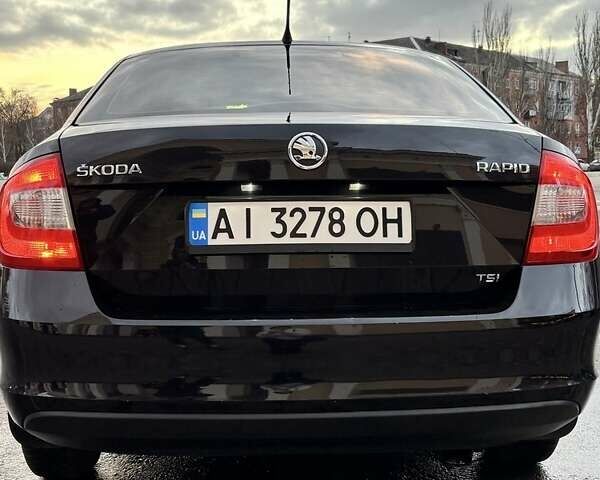 Черный Шкода Рапид, объемом двигателя 1.2 л и пробегом 177 тыс. км за 7200 $, фото 1 на Automoto.ua