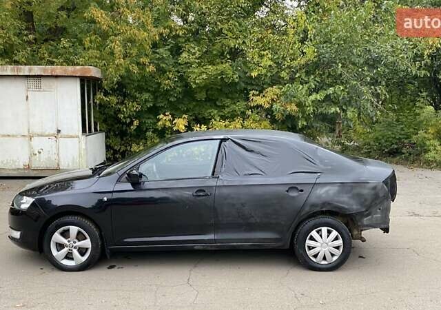 Черный Шкода Рапид, объемом двигателя 1.6 л и пробегом 90 тыс. км за 3000 $, фото 6 на Automoto.ua