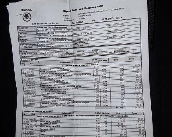 Шкода Рапід, об'ємом двигуна 1.2 л та пробігом 225 тис. км за 8400 $, фото 22 на Automoto.ua