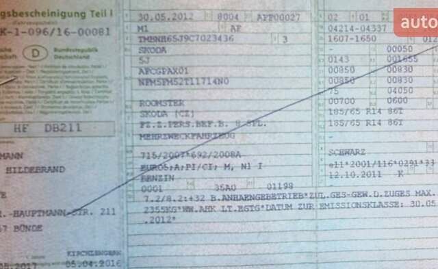 Чорний Шкода Румстер, об'ємом двигуна 1.2 л та пробігом 72 тис. км за 6155 $, фото 18 на Automoto.ua