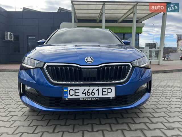 Синий Шкода Scala, объемом двигателя 1.6 л и пробегом 53 тыс. км за 16000 $, фото 2 на Automoto.ua