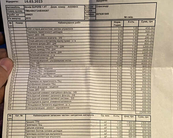 Бежевий Шкода Суперб, об'ємом двигуна 1.8 л та пробігом 211 тис. км за 8700 $, фото 63 на Automoto.ua