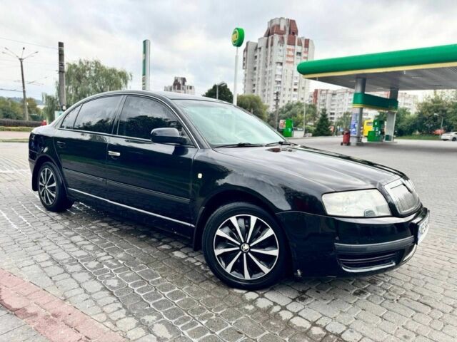 Черный Шкода Суперб, объемом двигателя 1.8 л и пробегом 210 тыс. км за 4500 $, фото 2 на Automoto.ua