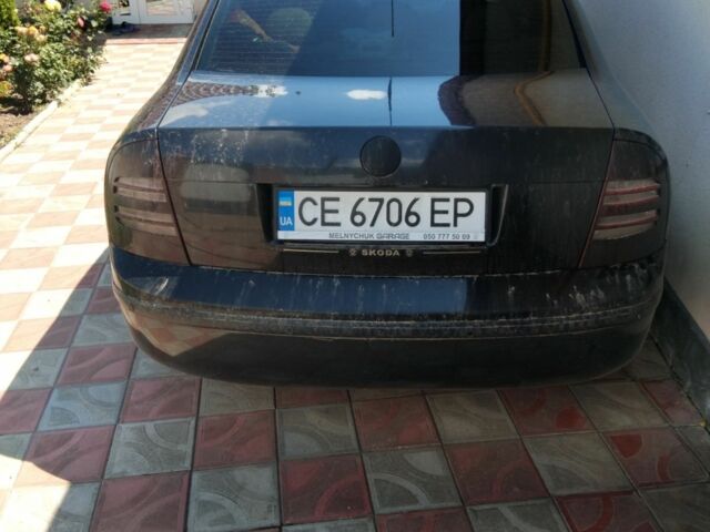 Черный Шкода Суперб, объемом двигателя 1.9 л и пробегом 329 тыс. км за 4300 $, фото 2 на Automoto.ua