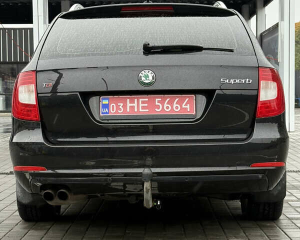 Чорний Шкода Суперб, об'ємом двигуна 2 л та пробігом 193 тис. км за 10799 $, фото 3 на Automoto.ua