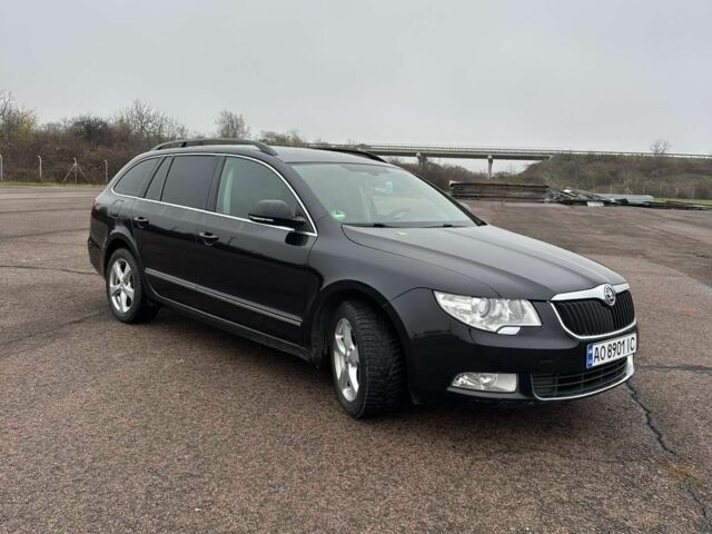 Чорний Шкода Суперб, об'ємом двигуна 2 л та пробігом 330 тис. км за 9450 $, фото 1 на Automoto.ua