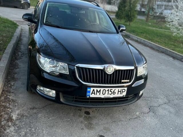 Черный Шкода Суперб, объемом двигателя 1.6 л и пробегом 215 тыс. км за 9550 $, фото 1 на Automoto.ua
