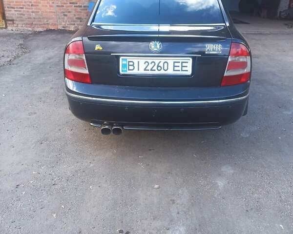 Черный Шкода Суперб, объемом двигателя 2.5 л и пробегом 190 тыс. км за 4500 $, фото 7 на Automoto.ua