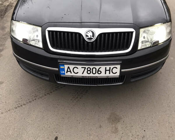 Чорний Шкода Суперб, об'ємом двигуна 2 л та пробігом 333 тис. км за 5500 $, фото 1 на Automoto.ua