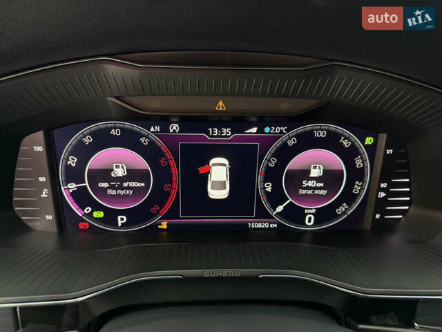 Черный Шкода Суперб, объемом двигателя 1.97 л и пробегом 149 тыс. км за 31500 $, фото 16 на Automoto.ua