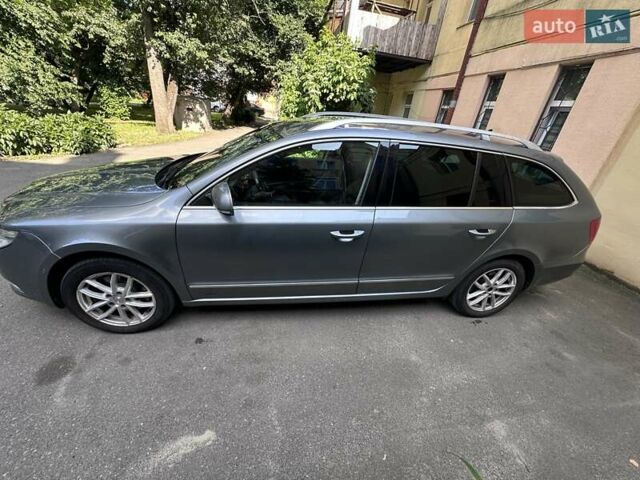 Сірий Шкода Суперб, об'ємом двигуна 2 л та пробігом 217 тис. км за 13509 $, фото 2 на Automoto.ua
