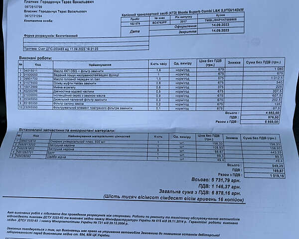 Сірий Шкода Суперб, об'ємом двигуна 1.97 л та пробігом 190 тис. км за 21700 $, фото 22 на Automoto.ua