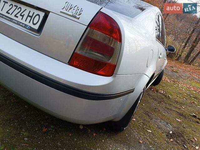 Сірий Шкода Суперб, об'ємом двигуна 1.9 л та пробігом 220 тис. км за 5400 $, фото 84 на Automoto.ua